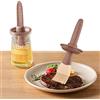 BULANGDE Oliera Vetro 200ml con Pennello Cucina Silicone,Spazzola Pasticceria Alimentare Barbecue Resistente Temperature BBQ Basting Cooking Brush Contenitore Dosatore Bottiglia per Olio (Kaki)