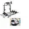 MENABO Portabici Posteriore Stand Up 3 Binari per Fiat Ducato Camper 3 Bici Uomo Donna