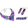 "Fatto a mano" Gioielli combinati in argento sterling 925 con gemma granato ametista tormalina