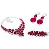 "Fatto a mano" Gioielli combinati in argento sterling 925 con pietra preziosa rubino rosso...