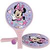 Mondo Toys - Disney Minnie - 2 Racchette in plastica / pallina di gomma - Gioco da Spiaggia per Bambini e Adulti -15004