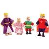 Bigjigs Toys Bigjigs Giocattoli di Legno Famiglia Reale Dolls - Legno Doll House capisce, Giochi per Bambini