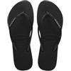 Havaianas Sandali Donna HAV.Slim Glitter II, Nero/Nero, 43/44 EU