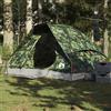 TEKGHUT Tenda da campeggio a cupola per 2 persone, motivo mimetico, impermeabile, con attacco E e copertura rimovibile, in poliestere con rivestimento in poliuretano, leggera e portatile, con borsa per il