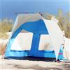 TEKGHUT Tenda da Spiaggia Impermeabile per 2 Persone, Azzurro, con Sistema Quick Release, Poliestere con Rivestimento in PU, Ingresso Aperto, Pieghevole e Portatile, Include Borsa per il Trasporto, Stabile