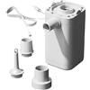 Generic Pompa ad aria portatile, ricaricabile, mini pompa ad aria elettrica con 3 ugelli per gonfiare e sgonfiare rapidamente, compressore d'aria compatto ad alta pressione, per piscina, campeggio, viaggi