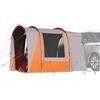 TEKGHUT Tenda per auto per 4 persone, grigio e arancione, impermeabile, tenda da campeggio per auto, in poliestere con rivestimento in PU, design impermeabile a tutto tondo, con cuciture sigillate e