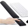 Gimars Poggiapolsi Tastiera Ergonomica con Punto di Massaggio Concavo, Supporto Poggia Polsi Tastiera con Memory Foam & Base Antiscivolo in PU per Computer Ufficio Gaming