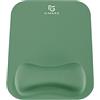 Gimars Tappetino Mouse Poggiapolsi, Mouse Pad Ergonomico in Memory Foam, Mousepad Gaming con Supporto Poggia Polsi e Base Antiscivolo per Computer Laptop Ufficio, Verde Scuro