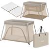 lionelo Alice Lettino da Viaggio 3 in 1 con Culla Co-Sleeping 104 × 70 cm