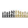 Italfama Florentine Metallo Scacchi Pezzi Oro Argento Placcato 8.3cm King Italia