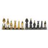 Italfama Antico Egitto Dipinto a Mano Resina Scacchi Pezzi Set, 8cm King