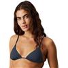 Calvin Klein Donna Top Bikini a Triangolo Non Fixed Imbottitura Estraibile, Blu (Ink), M