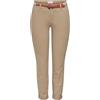 ONLY Onlbiana MW Cotton Belt Chino Pnt Noos, Sepia Tint, 38W x 32L