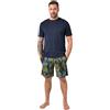 JP 1880 Uomo Pigiama Lungo Blu Scuro 6XL