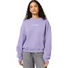 Tommy Hilfiger Donna Felpa Classic Script Terry Scollo Rotondo, Viola (Lavender Ash), XL