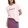 Desigual Maglietta a Maniche Corte della Collezione Donna, Rosa, S