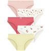 Petit Bateau Set di Mutandine per Bambini in Cotone con Stampa di Frutta