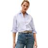 Tommy Hilfiger Donna Camicia Oxford Relaxed Fit, (Classic Ithaca STP/Mid Blue), 44