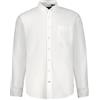 JP 1880 Camicia in Misto Lino dalla vestibilità Moderna con Colletto alla Coreana e Maniche Lunghe 790394