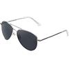 CLANDESTINE - Occhiali da Sole A10 Silver Blue Grey - Lenti in Nylon HD e Montatura in Acciaio Inossidabile - Occhiali da Sole Unisex - Smart Vision Technology - Più Nitidezza e Meno Riflessi