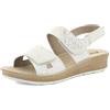 inblu Sandali Donna con Tripla Regolazione a Strappo, Plantare in Pelle