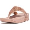 Fitflop Lulu Glitter Toe-Thongs, Sandali a Punta Aperta Donna, Oro Rosa, 42 EU