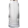 QGIZGGKUVD Vasi da fiori trasparenti alti in cristallo ispessito, vaso per fiori idroponica, per composizioni floreali, decorazione per la casa e matrimoni, 3 misure, grigio 30 cm/462 (trasparente 30 cm)