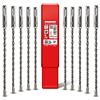 SCHWABENBACH® Set Punte Trapano SDS Plus 10 Pezzi 6mm x 210mm