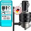 BRUNNENTAL ® Mandrino a corona dentata, 3,0 - 16 mm, 1/2 - 20 UNF, set di mandrini con adattatore + bulloni ad ala + chiave per mandrino universale