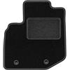 Wielganizator Tappetino per conducente in velluto adatto per Honda Jazz III (2008 - 2011) Hatchback lato conducente, tappetino in velluto nero, 1 pezzo - su misura