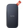 SANDISK Portable SSD Esterno 1TB (SSD Portatile, Unità a stato solido NVMe, fino a 800 MB/s, Un'unità di storage affidabile per il backup di contentuti e ricordi, robusto gancio in gomma)