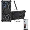Kinetijy Custodia per Starlight Alpha 300 Case Phone Cover Custodia [ con 9H HD Vetro Temperato][Supporto ad Anello a 360°, Magnetico] CX-11-HEI