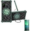 Kinetijy Custodia per Starlight Alpha 300 Case Phone Cover Custodia [ con 9H HD Vetro Temperato][Supporto ad Anello a 360°, Magnetico] CX-12-LV
