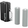 SmallRig Kit caricabatterie SmallRig 6091 con 2 batterie 21700 da 5000 mAh, colore nero.