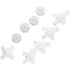 Daaxing 9 connettori centrali angolari in plastica, per set di pezzi di ricambio per tende da gazebo, 4 connettori angolari, 1 connettore centrale per tetto, 1,2 m