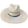 WRITWAA Cappello da Pescatore Unisex A Larga in Paglia per Uomo E Donna da Spiaggia Piscina E All'aperto