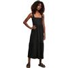 Urban Classics Ladies Long Valance Summer Dress Donna Abito Lungo Nero 5XL 100% Cotone