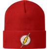 The Flash Licenza Ufficiale Patch Beanie (Rosso), One Size