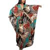 L-Peach Camicia da Notte Oversize da Donna Kaftan Bohemien Maxi Loungewear Abito da Spiaggia