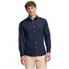 Polo Club Camicia Slim in Popeline Uomo con Logo Ricamato 100% Cotone, Navy Blue -XXL