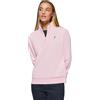 Polo Club Felpa Rosa da Donna con Chiusura a Mezza Zip 100% Cotone - Maglia a Maniche Lunghe con Logo