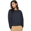 Polo Club Felpa Blu Scuro di Scollo Tondo per Donna 100% Cotone - Maglia a Maniche Lunghe con Logo Ricamato