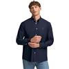 Polo Club Camicia Oxford Uomo con Logo Ricamato 100% Cotone, Navy Blue -S