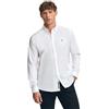 Polo Club Camicia Oxford Uomo con Logo Ricamato 100% Cotone, Bianco Puro -XL