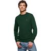 Polo Club Maglione a Treccia da Uomo con Logo e Scollo Tondo