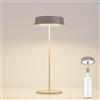 Palmina 901,2in1 lampade da tavolo senza fili e lampada bottiglia ricaricabile,lampade da tavolo ricaricabili E Dimmerabile In Alluminio,4400mah,Protezione IP54,esterno/Interno/Khaki