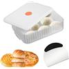 KATIMI Contenitore per Lievitazione e Pizza con Tarocco per Impasti, 31 × 23 × 8.7cm Cassetta a Prova d'Umidità per Pane