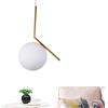 Ruilonghai Lampada a Moderna in Vetro Bianco con Sfere di Vetro, lampadario in Vetro Magico, Lampada a a soffitto in Metallo, Soggiorno, Sala da Pranzo, Camera da Letto (1 Luce)