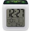 GHBNK Sveglia con teschio verde terrificante Display a LED Orologio digitale intelligente con 7 colori NightLight Orologi per dormienti pesanti Funzionamento semplice Facile da usare